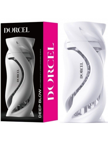 Dorcel Deep Blow - Мастурбатор, 20х8 см (білий)